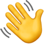 Waving hand emoji